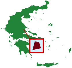 Map of Castra Lamia within Greece