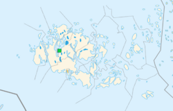 Location of Åxenö on Åland