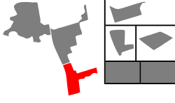 Location of Emery City South (highlighted in red) as compared to the other electoral districts.