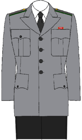 Royal Zealandian Army standard service uniform (based on the Heer)
