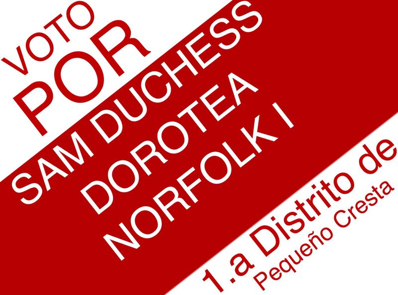 File:HRM Duchess Dorotea Norfolk I por la 1.a Distrito de Pequeño Cresta 2019 Campaña Signo.jpeg