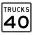 Truck speed limit
