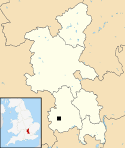 Location of North Llabdey in relation to Buckinghamshire