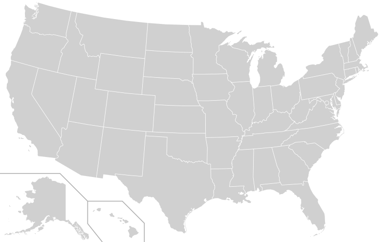 File:Blank map of the United States, territories not included.svg