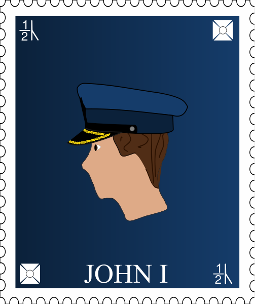 File:One half cen postage stamp, 2 John I.svg