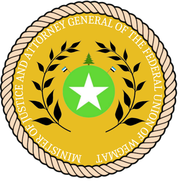 File:Seal of the Minister of Justice of Wegmat.png