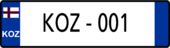 KOZ Number plate PM.png