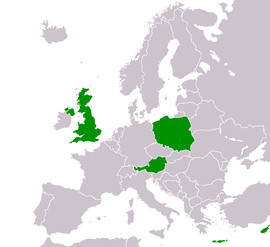 Territorial claims within countries in green