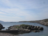A view of Dooneen Cove Island from the mainland.