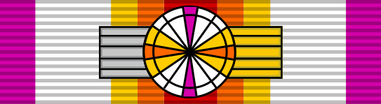 File:Ribbon bar of a Grand Officer of the Order of Fidelity and Patriotism.svg