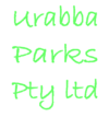 "Urabba Parks Pty Ltd" in script-like green text