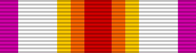 File:Ribbon bar of a Member of the Order of Fidelity and Patriotism.svg