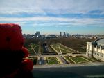 At the top of the Cinquantenaire Arch.