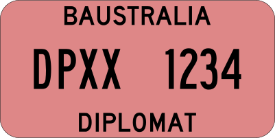 File:Vehicle registration plate template of Diplomats in Baustralia.svg