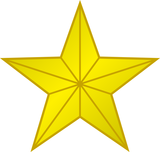 File:1 golden star.svg