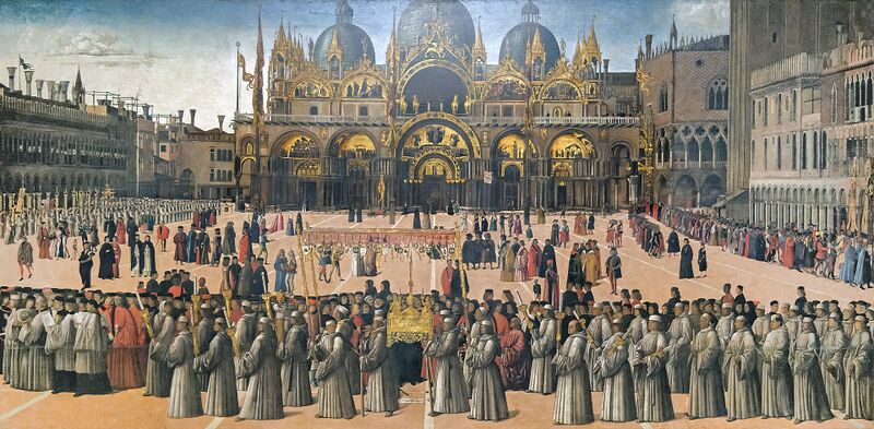 File:Accademia - Procession in piazza San Marco by Gentile Bellini.jpg