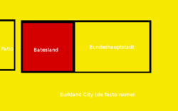 Map of Bundeshauptstadt and the WUSSR enclave Batesland