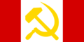 Flag of the Communist Party of Burkland.