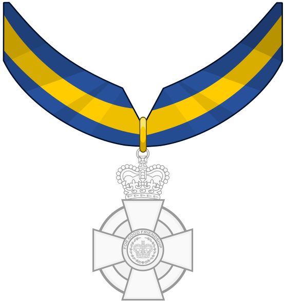 File:Silver Crown of Good Friendship Service - Necklet.svg