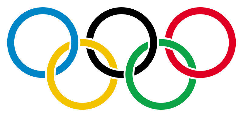File:Olympic rings with transparent rims.svg