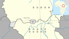 Location of Abyei Republic