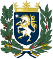 Герб Соединённых провинций Леведии и Королевства Леведия (24 сентября 2021 — 8 апреля 2022)