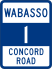 Wabasso-Concord Road shield