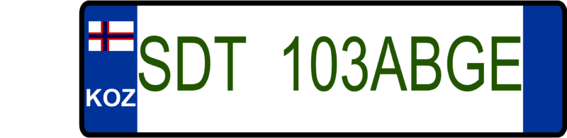 File:KOZ Government Number Plate.png