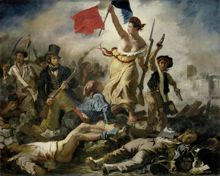 File:Eugène Delacroix - Le 28 Juillet. La Liberté guidant le peuple.jpg