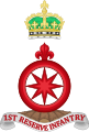 Badge of the 1st Reserve Infantry.svg