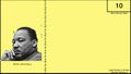 10 New German Mark note with Martin Luther King Jr..