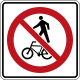 O4l No pedestrians or cyclists