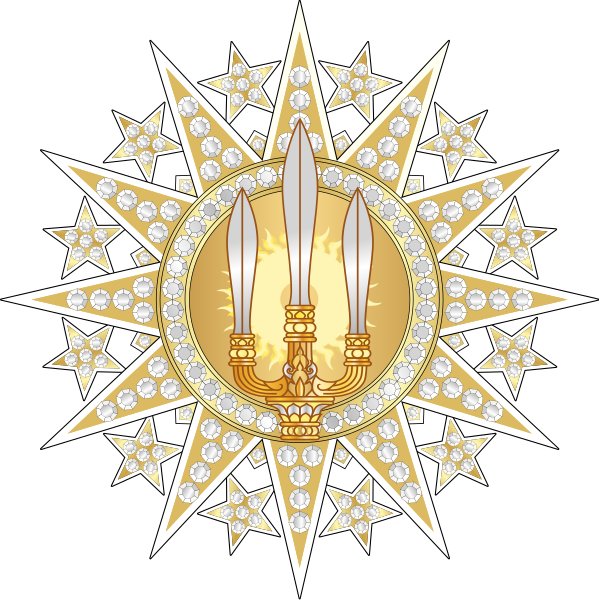 File:Badge of the Most Exalted Royal Family Order of Vishwamitra.svg
