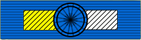 File:Ribbon bar of the Royal Order of King Łukasz I (Commander's Cross with star).svg