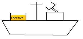 A sketch of HMS Bayliss - No Photos were taken before she sank.