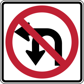 File:Baustralia no U-turn or left sign.svg