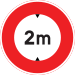 Height limit (2 m)