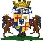 The Coat of Arms of the House of Habsburg-Garrison, King Miles, and the Kingdom of Pathbusti; adopted in January 2024.