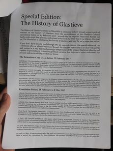A history of Glastieve published in The Glastieven on 23 February 2018