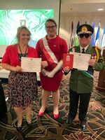Awarding honorary citizenship to the First couple of Molossia in 2022