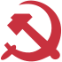 Sickle and hammer of the Communist Party of Quebec.svg