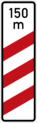 Distance to level crossing (150m)