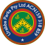The common seal of Urabba Parks, featuring five Commonwealth Stars on a chevron trefly-counter-trefly in between three Urabbaparcensian Crosses
