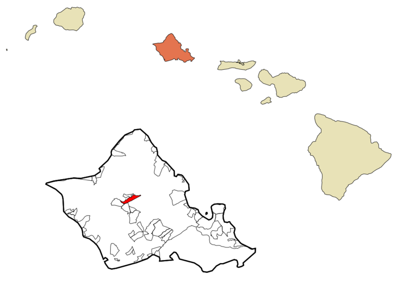 File:Honolulu County Hawaii Incorporated and Unincorporated areas Wahiawa Highlighted.png