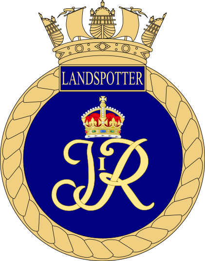 File:Crest of HMS Landspotter.svg