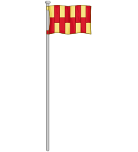 Northumberland Flag From Coat Of Arms