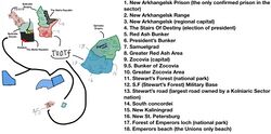 A map of the Kolniari Sector with a focus on T.U.O.T.F and her territory’s.