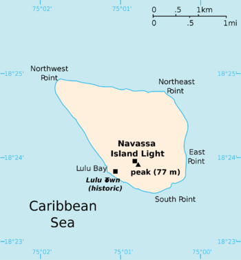 Map of Navassa Prior to Independence