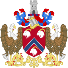 The coat of arms of the College of Arms