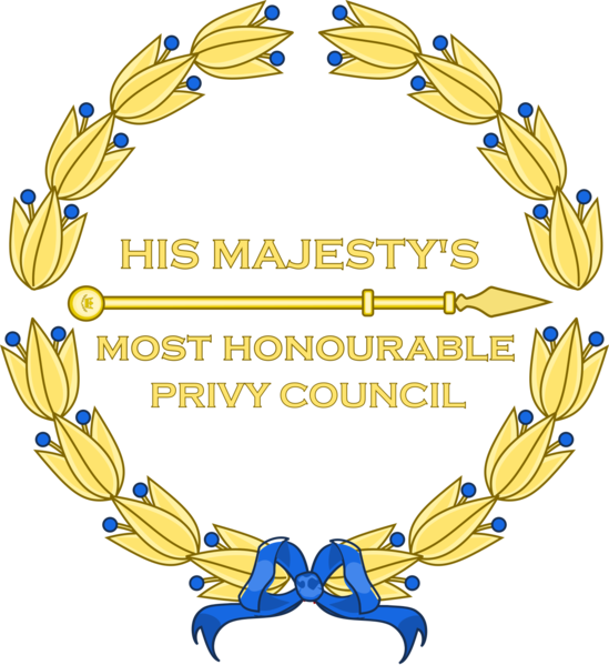File:His Majesty's Most Honourable Privy Council's bage (April 2021).png